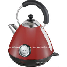 Red Color Electric Kettle with Thermometer Sb-3019lt